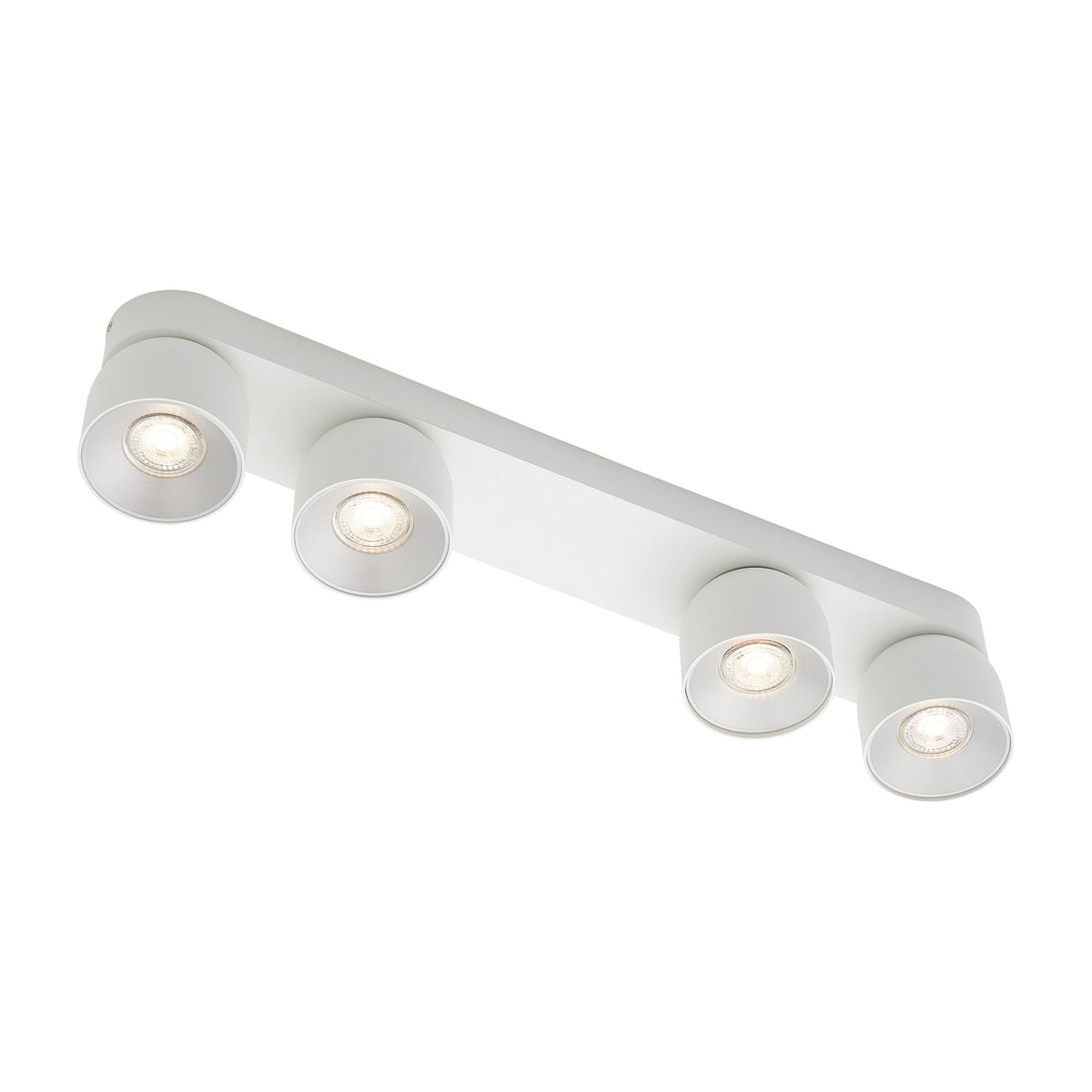 Pitcher Adjustable 4 Light Bar In White