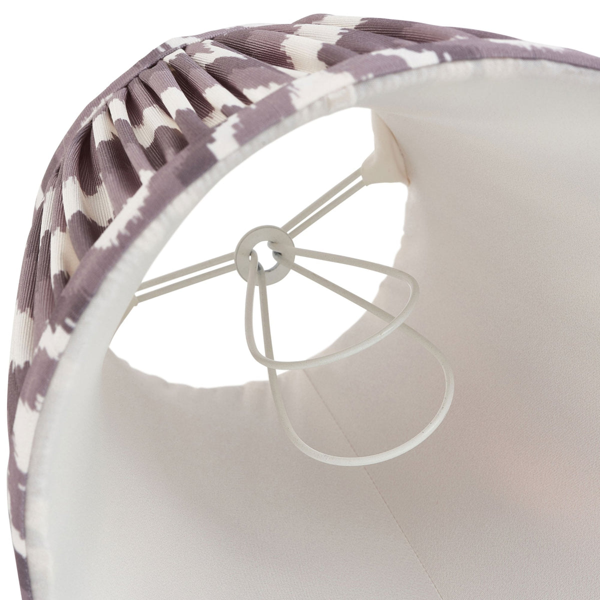 Zigzag 16cm Tapered Shade in Pearl Grey