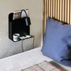 Roomi Plugged Reader Light In Black with Shelf & USB Outlet