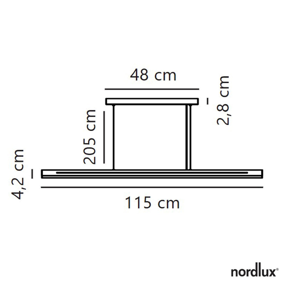 Skylar Linear LED Pendant in Black