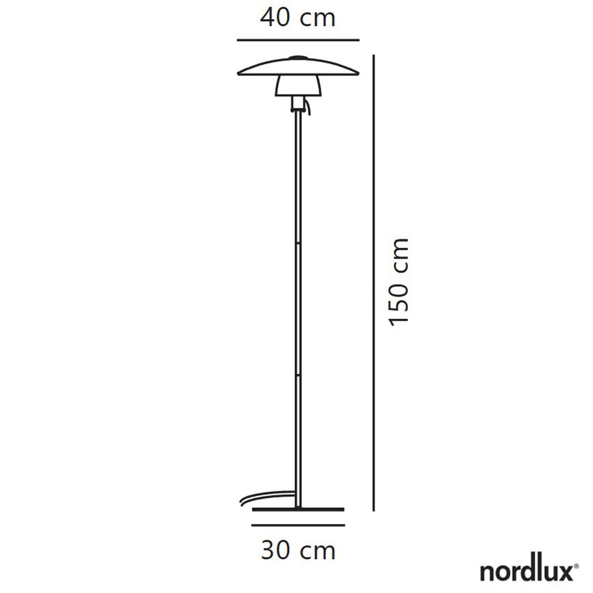 Verona Scandinavian Floor Lamp in Black with Opal Glass Shade