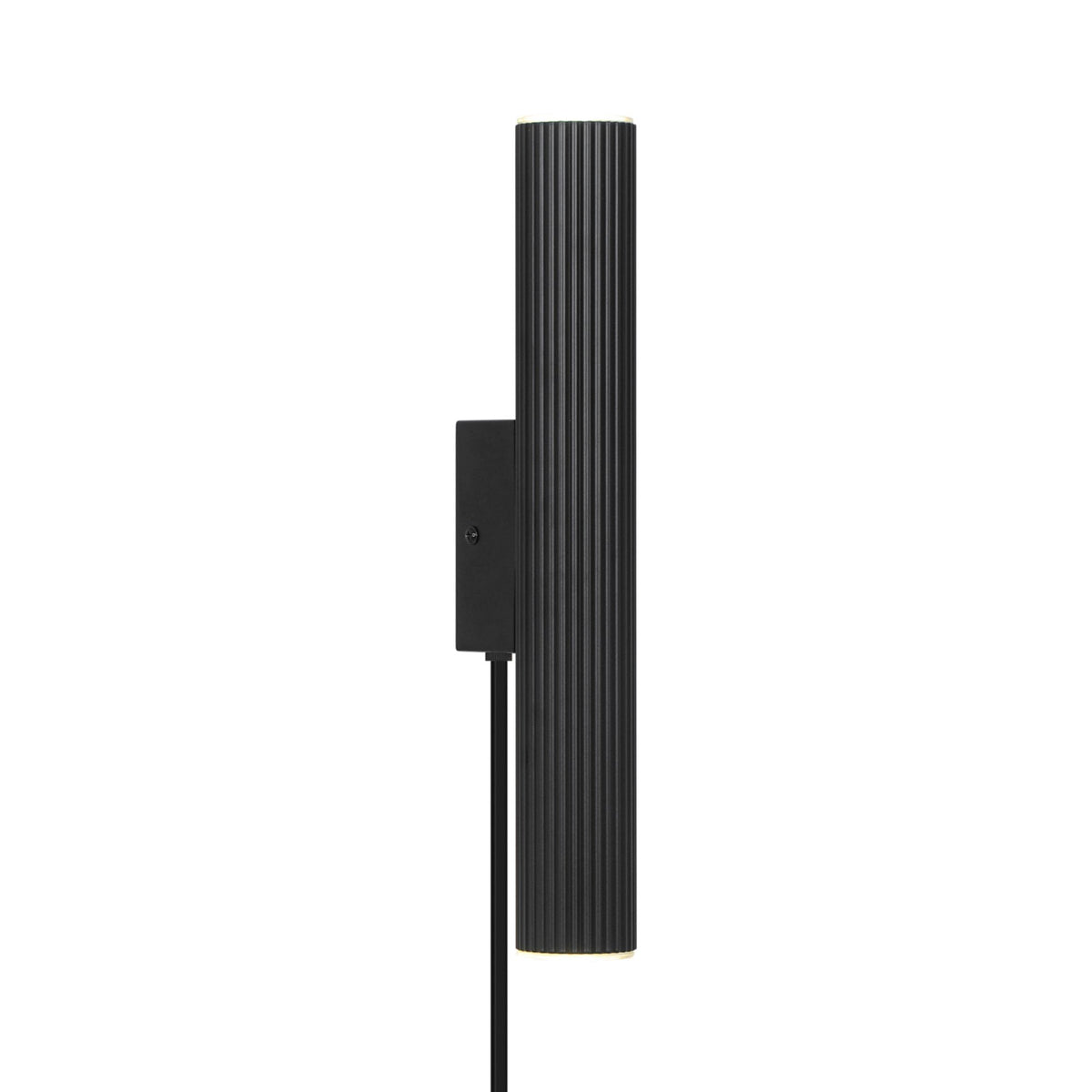 Vico Up & Down Plugged Wall Light in Black
