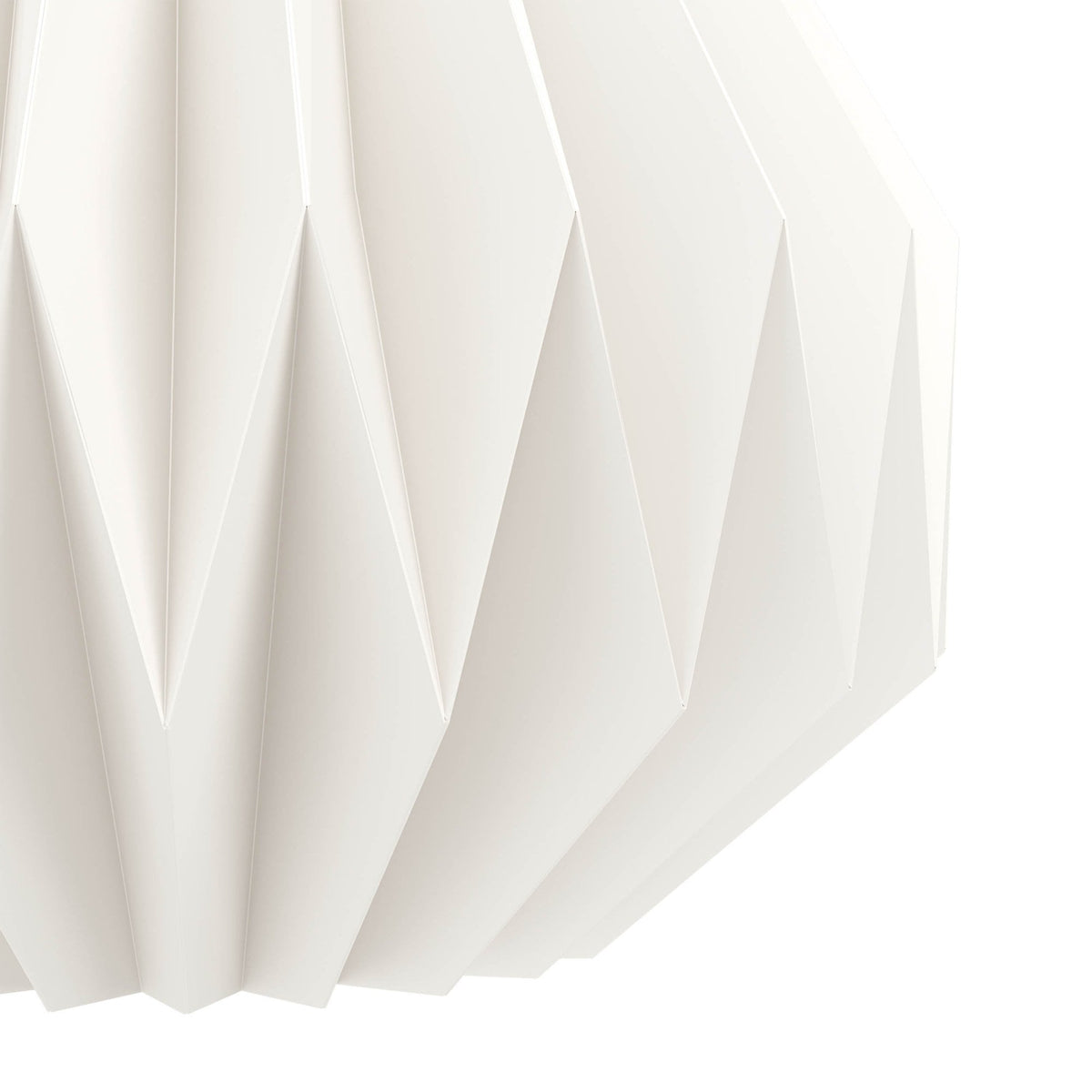 Minting Floor Lamp with White Folded Paper Lampshade