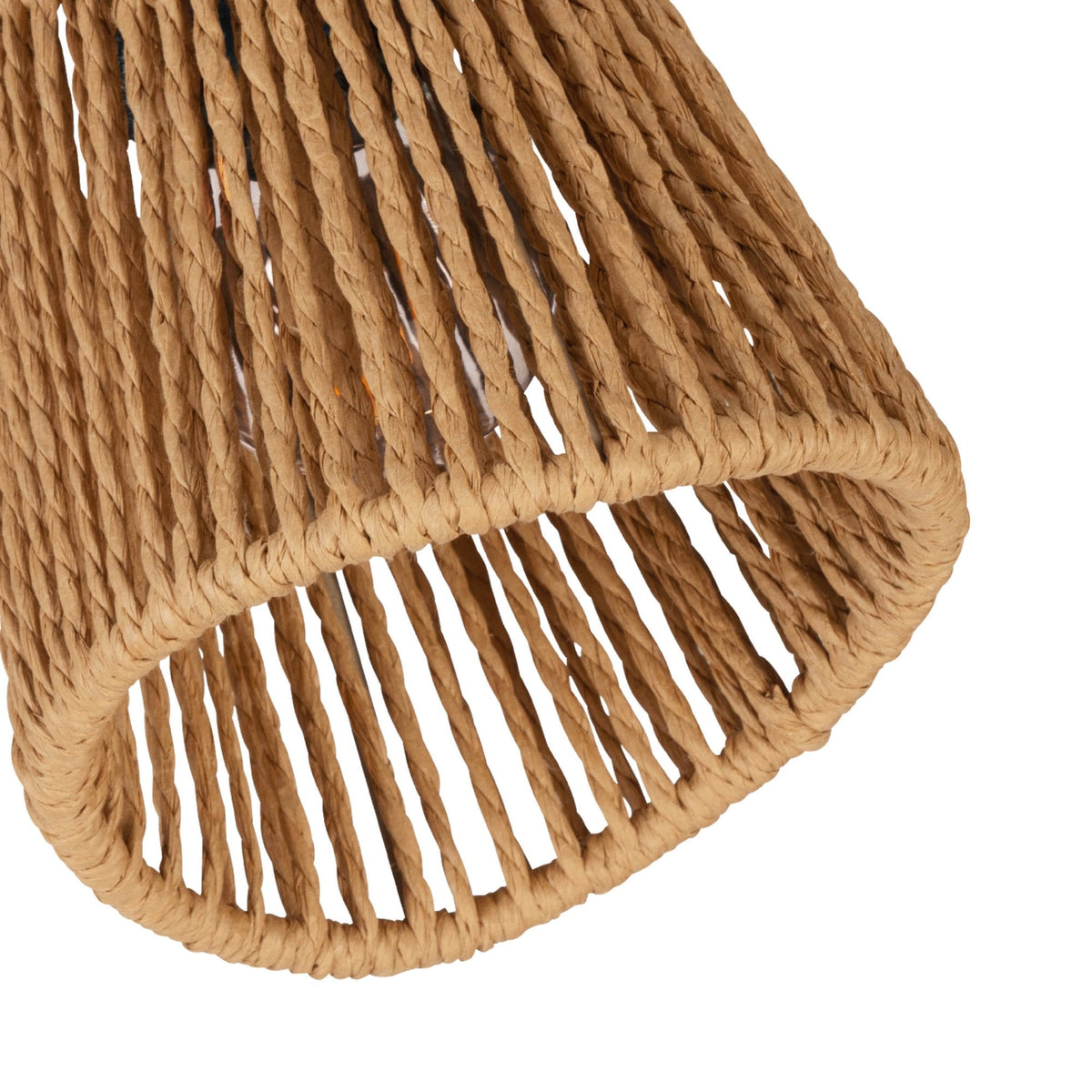 Eglo Rope Eglo Keelby Natural Paper Rope Single Wall Light with Adjustable Head ...