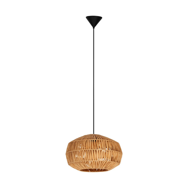 Sheldon Single Drop Pendant with Natural Rope Shade