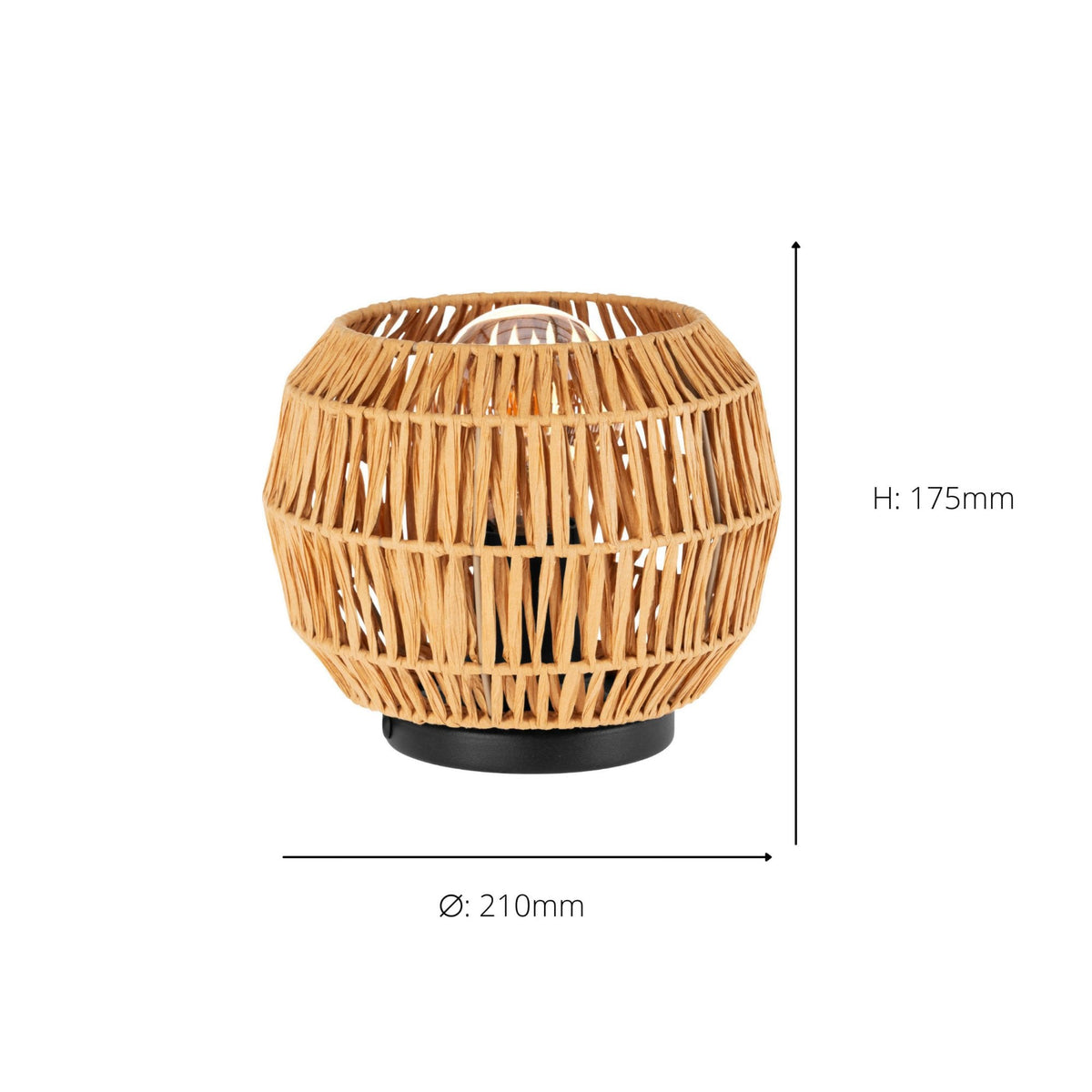 Sheldon Table Lamp with Natural Rope Shade