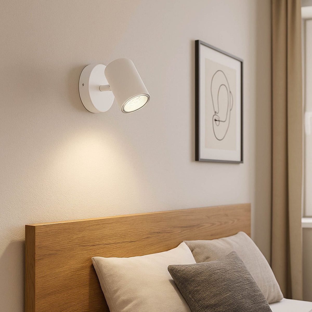 Consuma 1 IP44 Single Spotlight in White