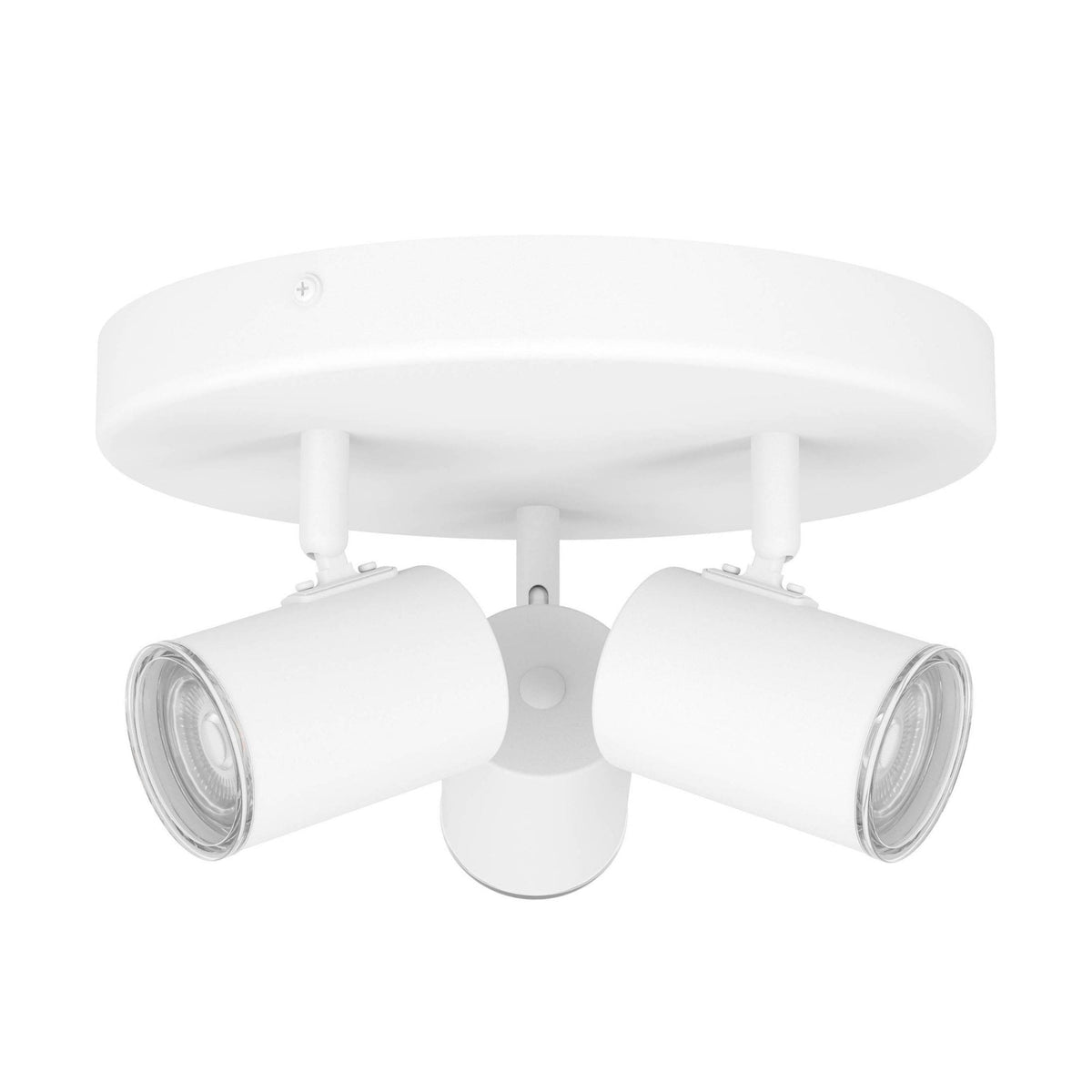 Consuma 1 IP44 Triple Head Round Spotlight in White