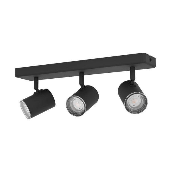 Consuma 1 IP44 Triple Head Linear Spotlight in Black