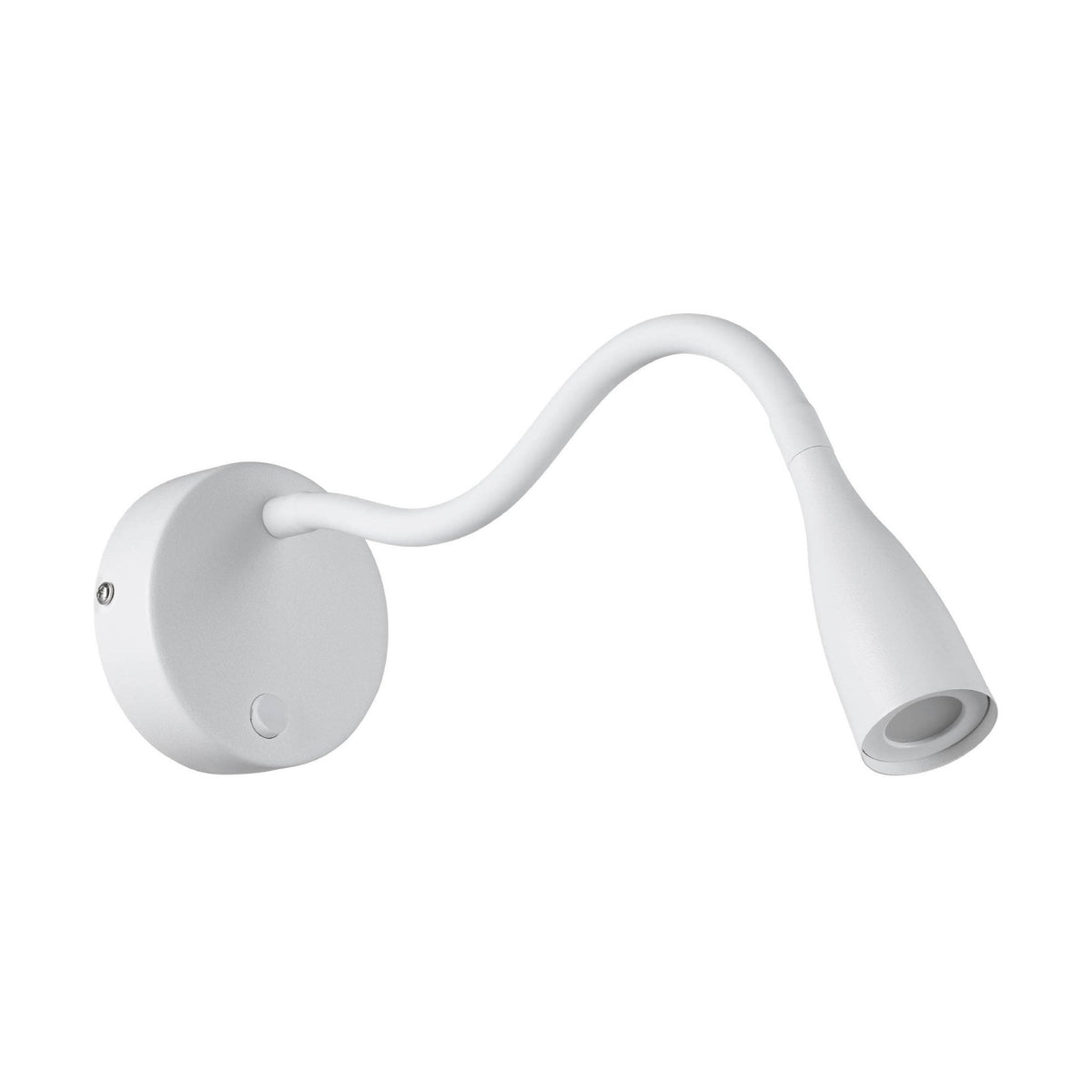 Olivandino Flexible LED Bedside Reader Wall Light in White