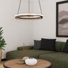 Mezzomonte LED CCT Dimmable Ring Pendant in Black and Bronze with Remote Control