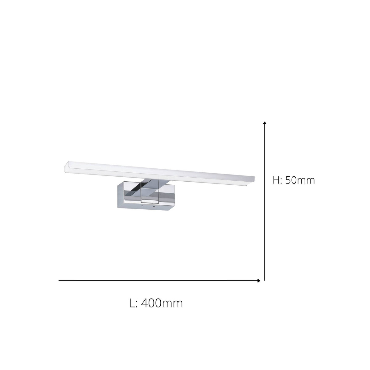 Conettilla 40cm IP44 CCT LED Mirror Light in Chrome with Switchable Colour Temperature