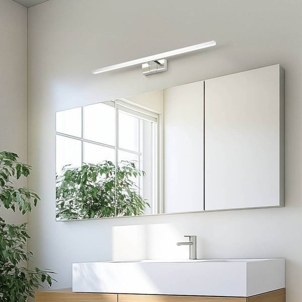 Conettilla 60cm IP44 CCT LED Mirror Light in Chrome with Switchable Colour Temperature