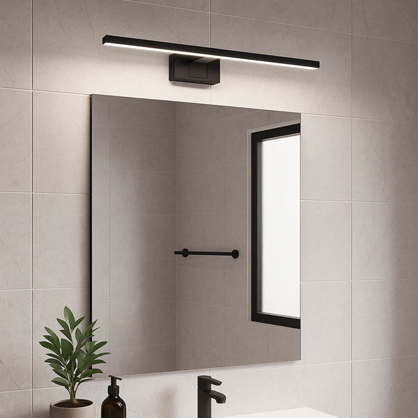Conettilla 40cm IP44 CCT LED Mirror Light in Black with Switchable Colour Temperature