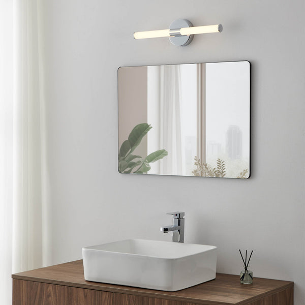 Ramola 45cm IP44 CCT LED Mirror Light in Chrome with Switchable Colour Temperature