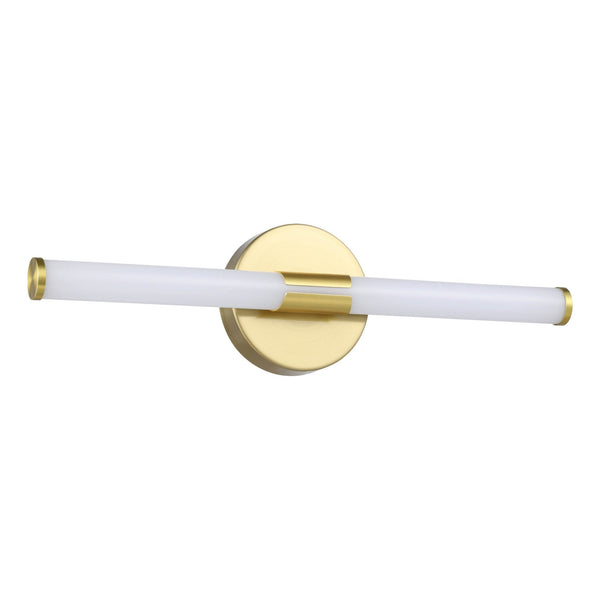 Ramola 45cm IP44 CCT LED Mirror Light in Brushed Brass with Switchable Colour Temperature