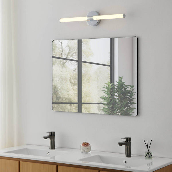 Ramola 60cm IP44 CCT LED Mirror Light in Chrome with Switchable Colour Temperature