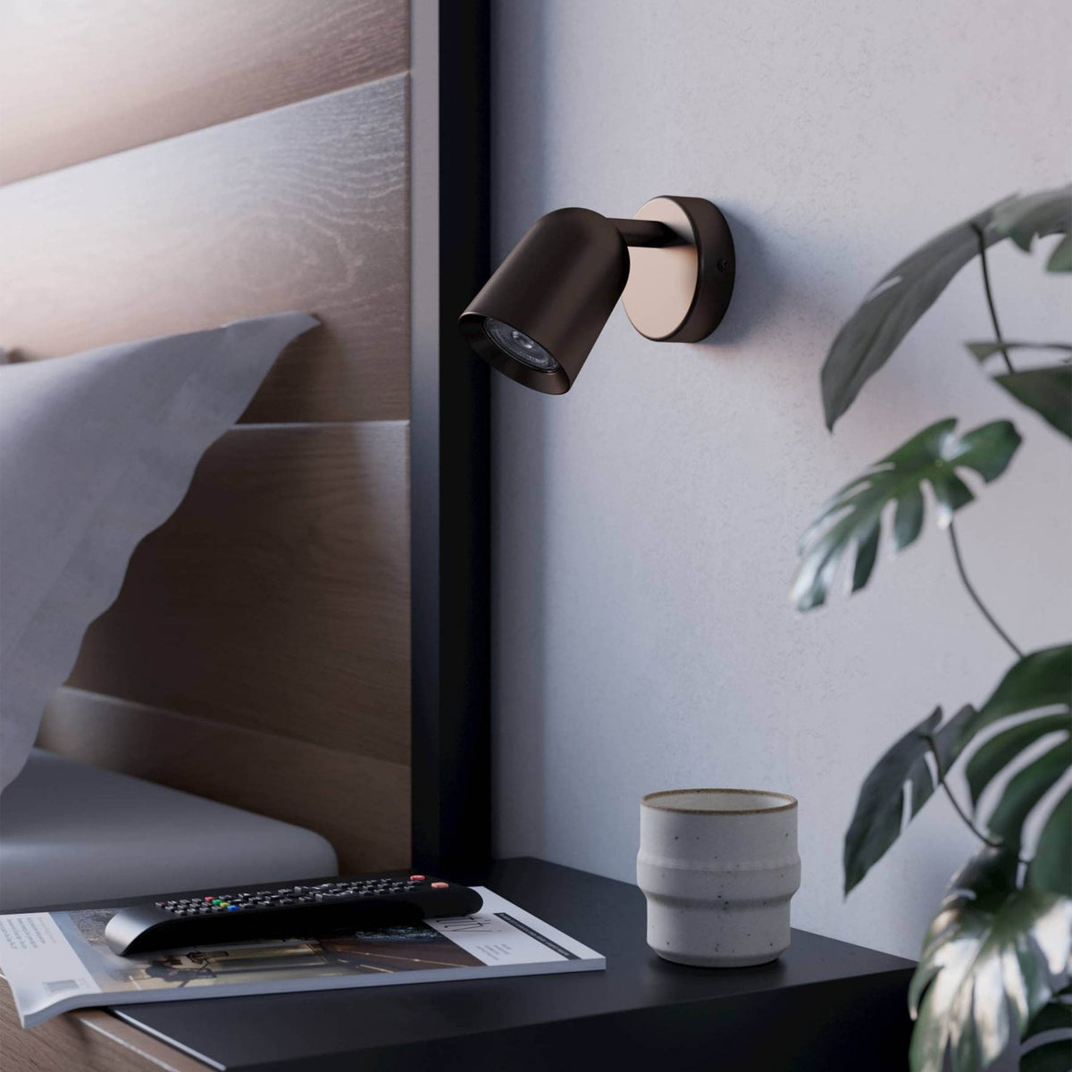 Camaldoli Adjustable Single GU10 Spotlight in Dark Bronze