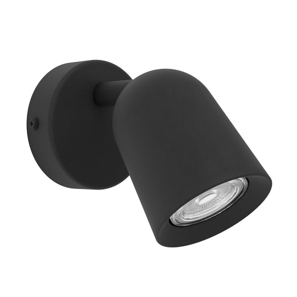 Camaldoli Adjustable Single GU10 Spotlight in Black