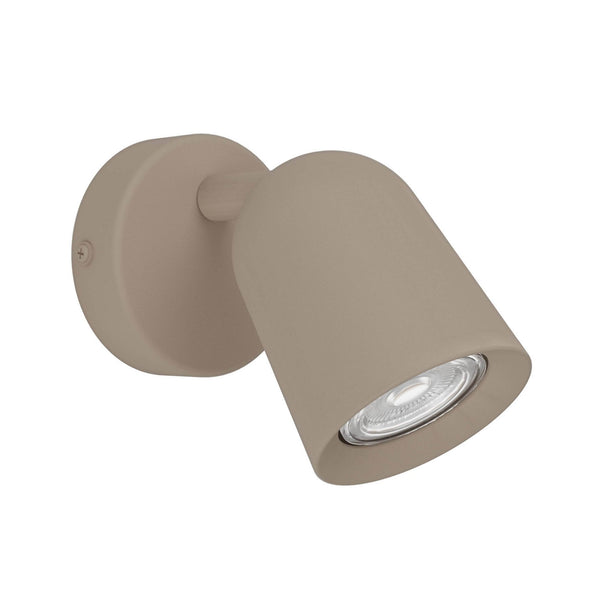 Camaldoli Adjustable Single GU10 Spotlight in a Sandy Finish