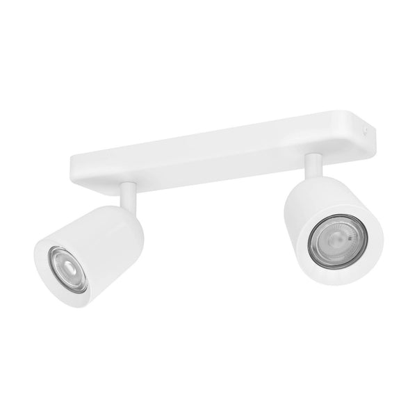Camaldoli Adjustable Linear Twin Head GU10 Spotlight in White