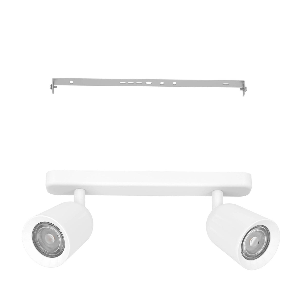 Camaldoli Adjustable Linear Twin Head GU10 Spotlight in White