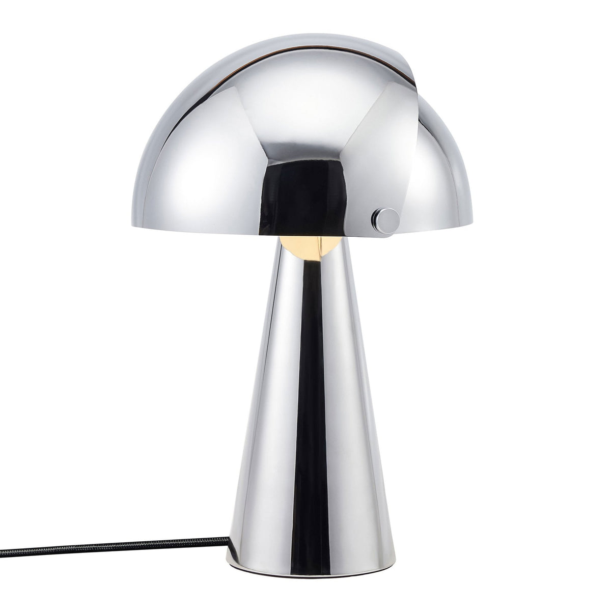 Align Table Lamp in Chrome with Adjustable Shade