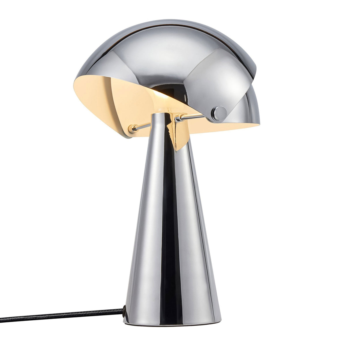Align Table Lamp in Chrome with Adjustable Shade
