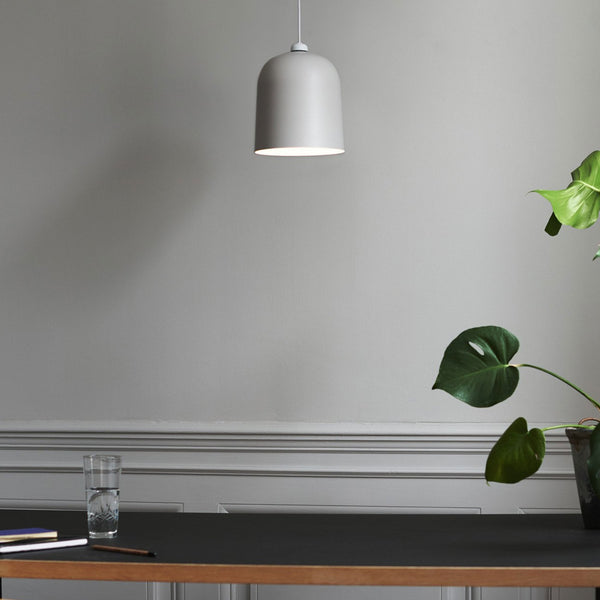 Angle Adjustable Pendant Light in White Grey