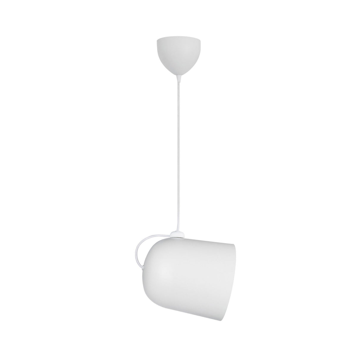 Angle Adjustable Pendant Light in White Grey