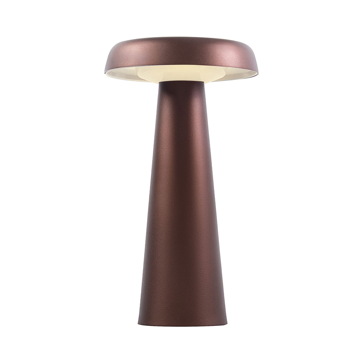 Arcello LED Portable Table Lamp in Burnished Brass