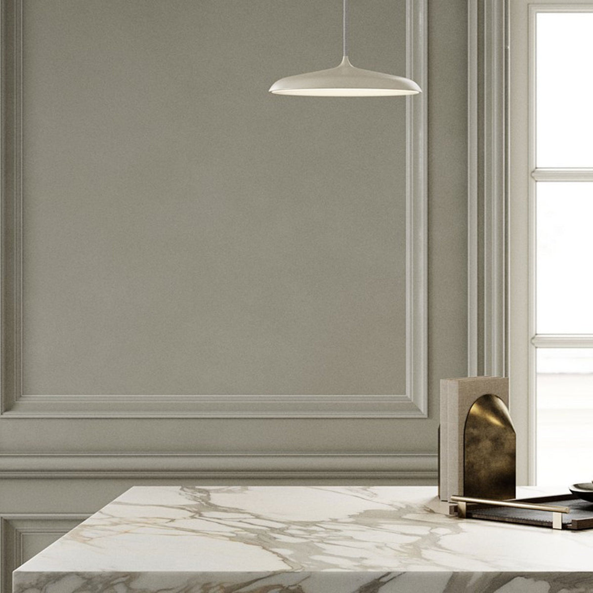 Artist 25 LED Pendant in Beige