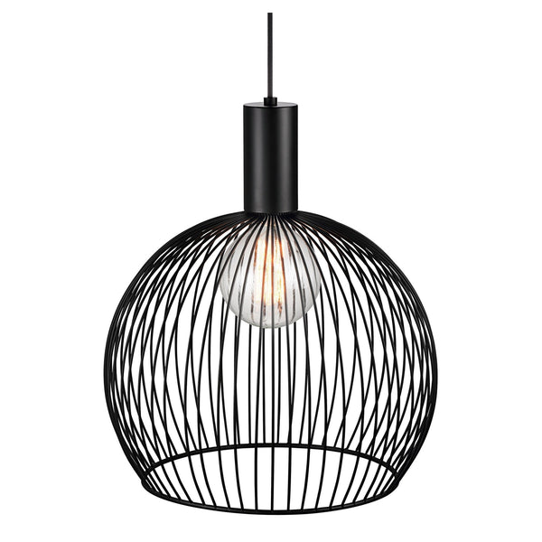Aver 40 Wire Cage Pendant Light in Black