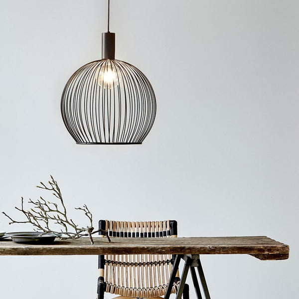 Aver 50 Wire Cage Pendant Light in Black