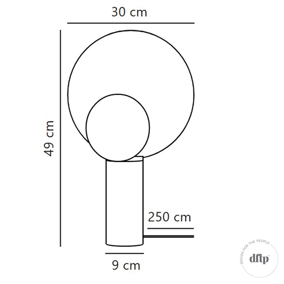 Caché Table Lamp with Marble Base & Grey Shades
