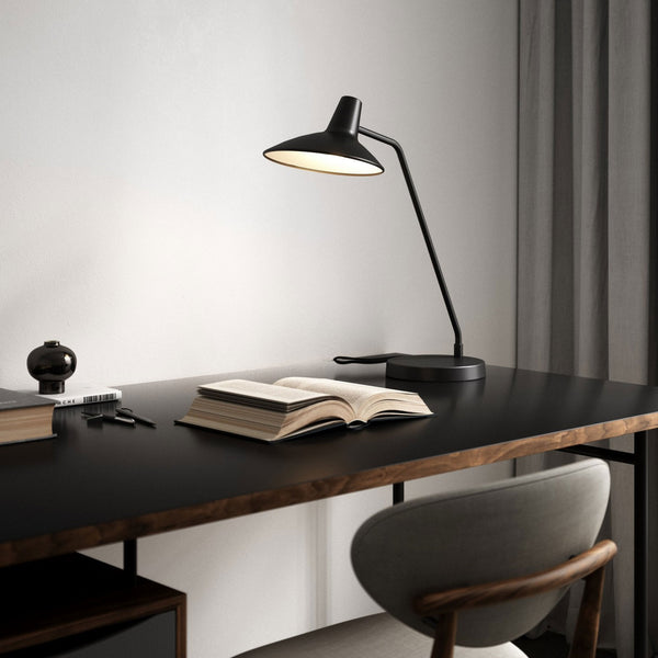 Darci Adjustable Table Lamp In Black