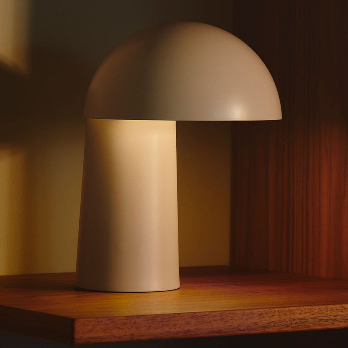 Faye Portable Table Lamp in Beige