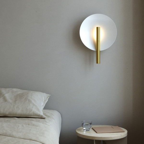 Furiko Plugged Wall Light in Brushed Brass