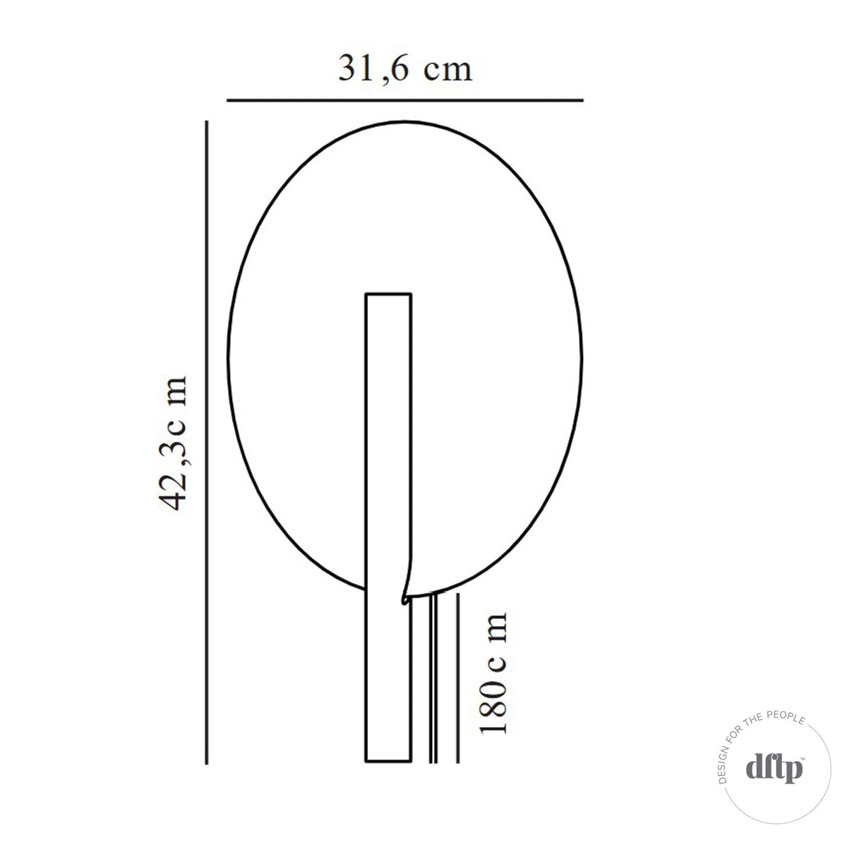 Furiko Plugged Wall Light in Black