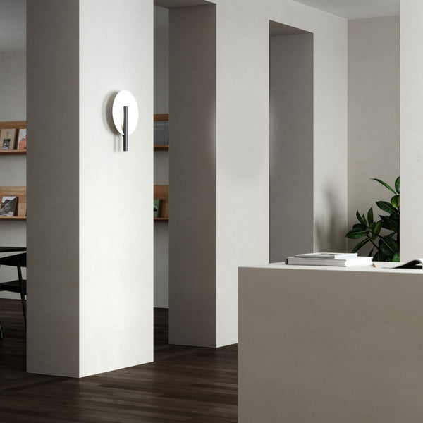 Furiko Plugged Wall Light in Black