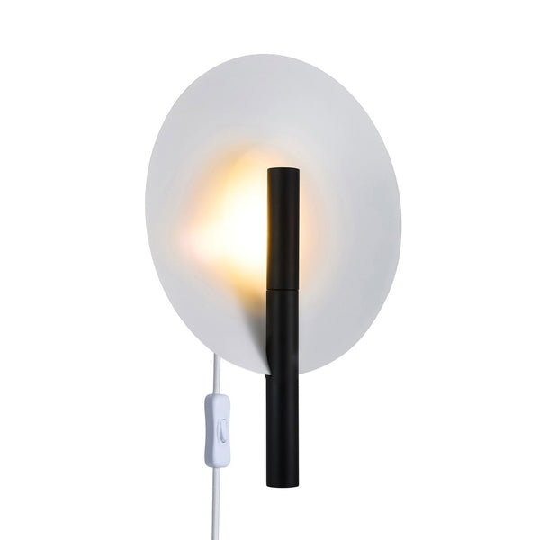 Furiko Plugged Wall Light in Black