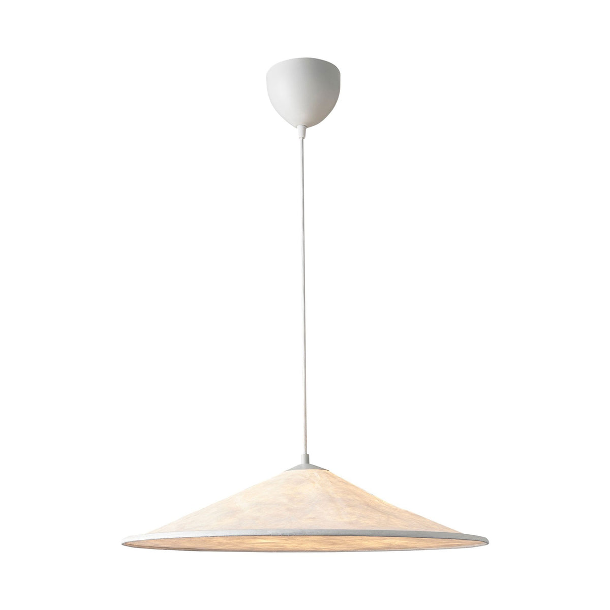Hill 55 Japandi Style Pendant Light in White