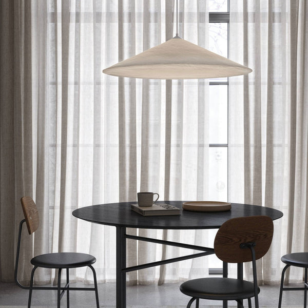 Hill 85 Japandi Style Pendant Light in White