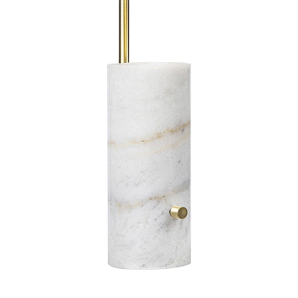 Mademoiselles Table Lamp with Marble Base & White Shades