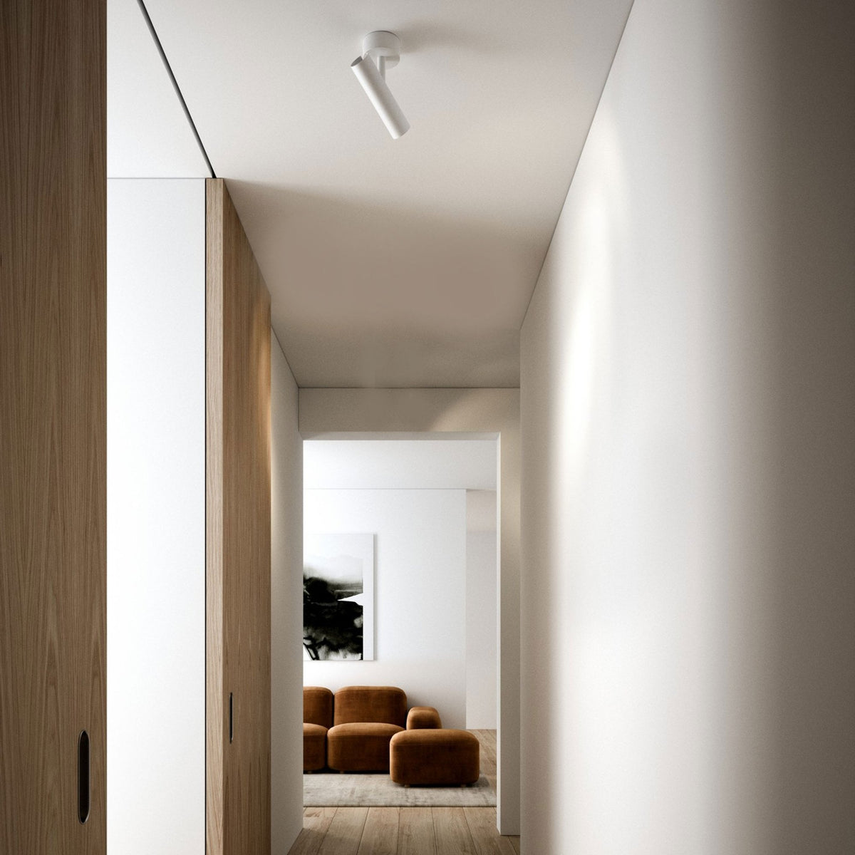 Mib Adjustable Ceiling Spotlight in White