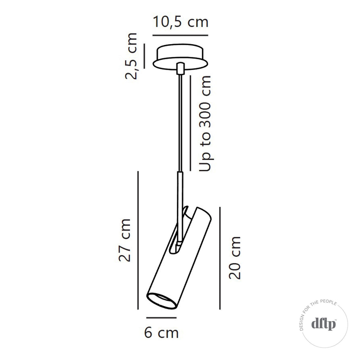 Mib Adjustable Head Pendant in Chrome