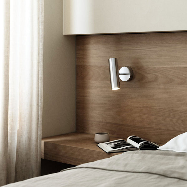 Mib Plugged Adjustable Wall Spotlight in Chrome