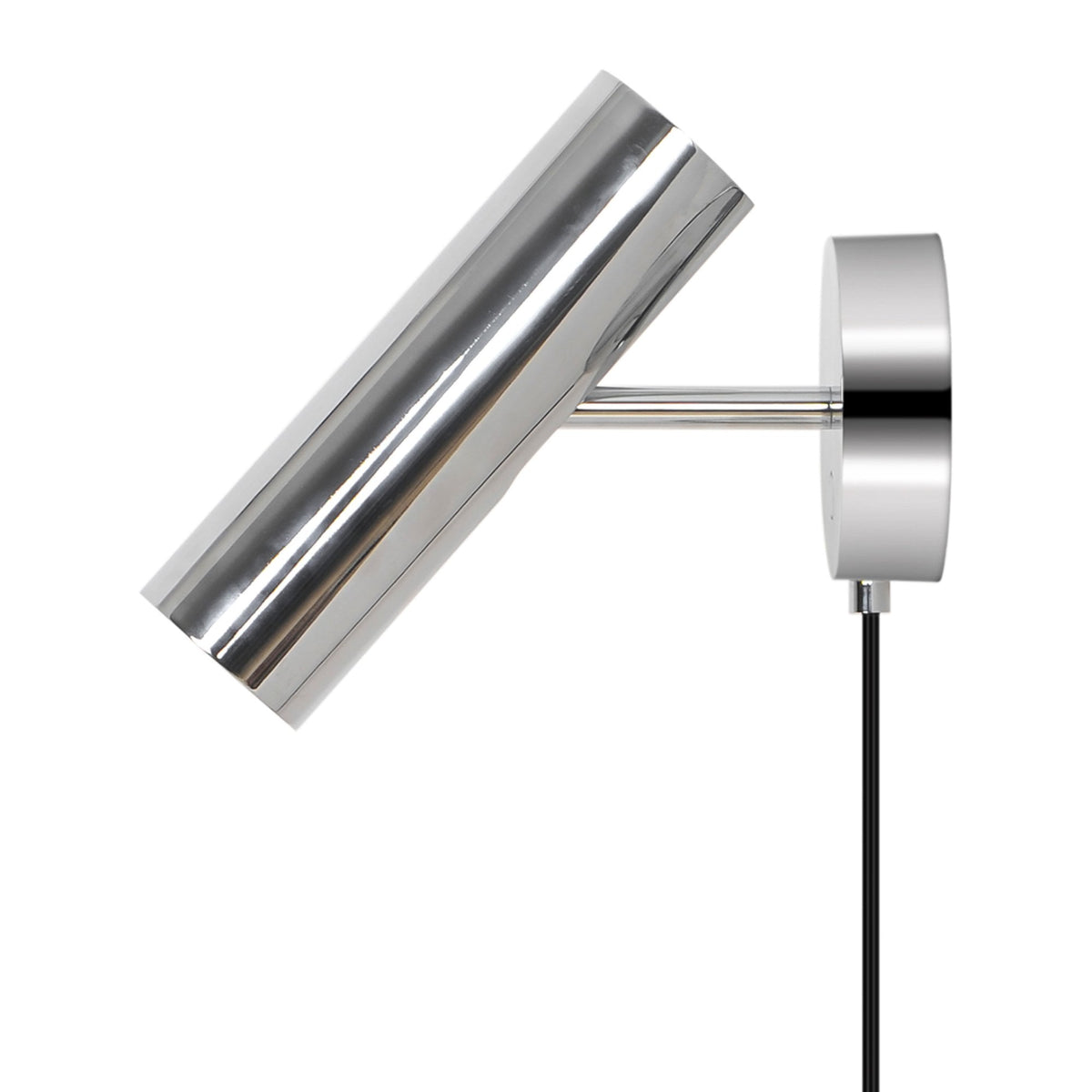 Mib Plugged Adjustable Wall Spotlight in Chrome