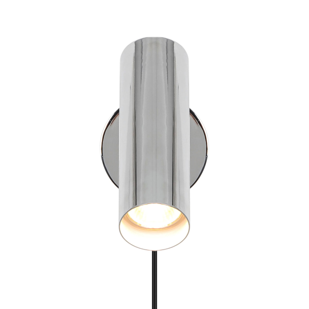 Mib Plugged Adjustable Wall Spotlight in Chrome