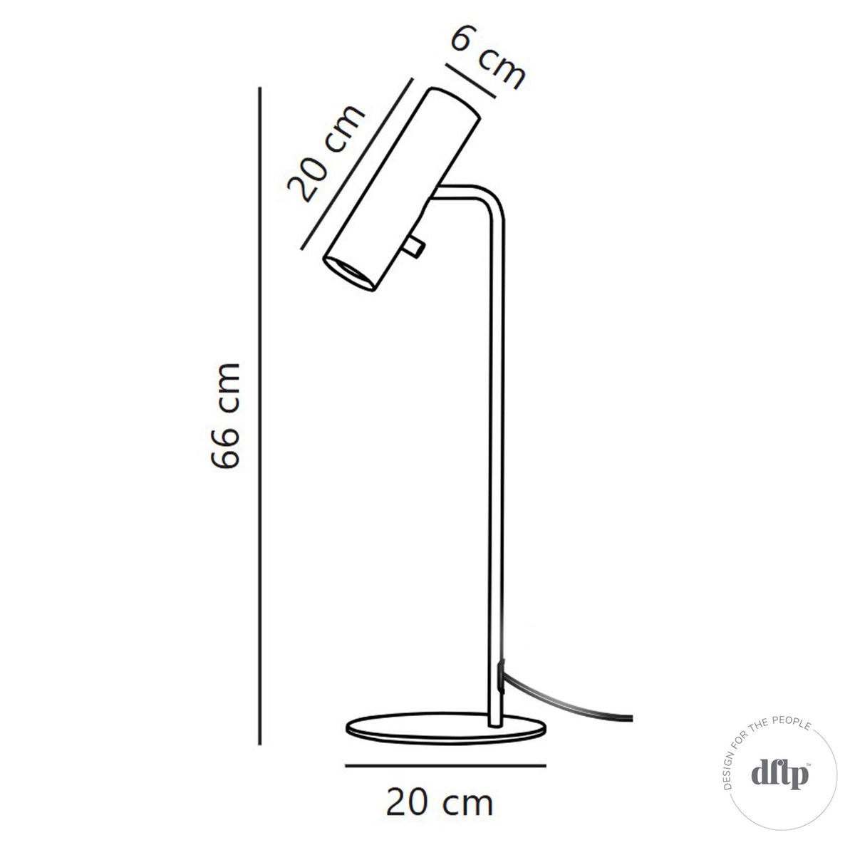 Mib Adjustable Table in White